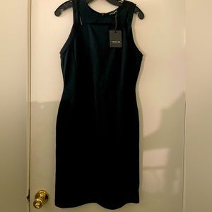 Trouve Black Midi Size M Elegant Sexy Detail Cutouts